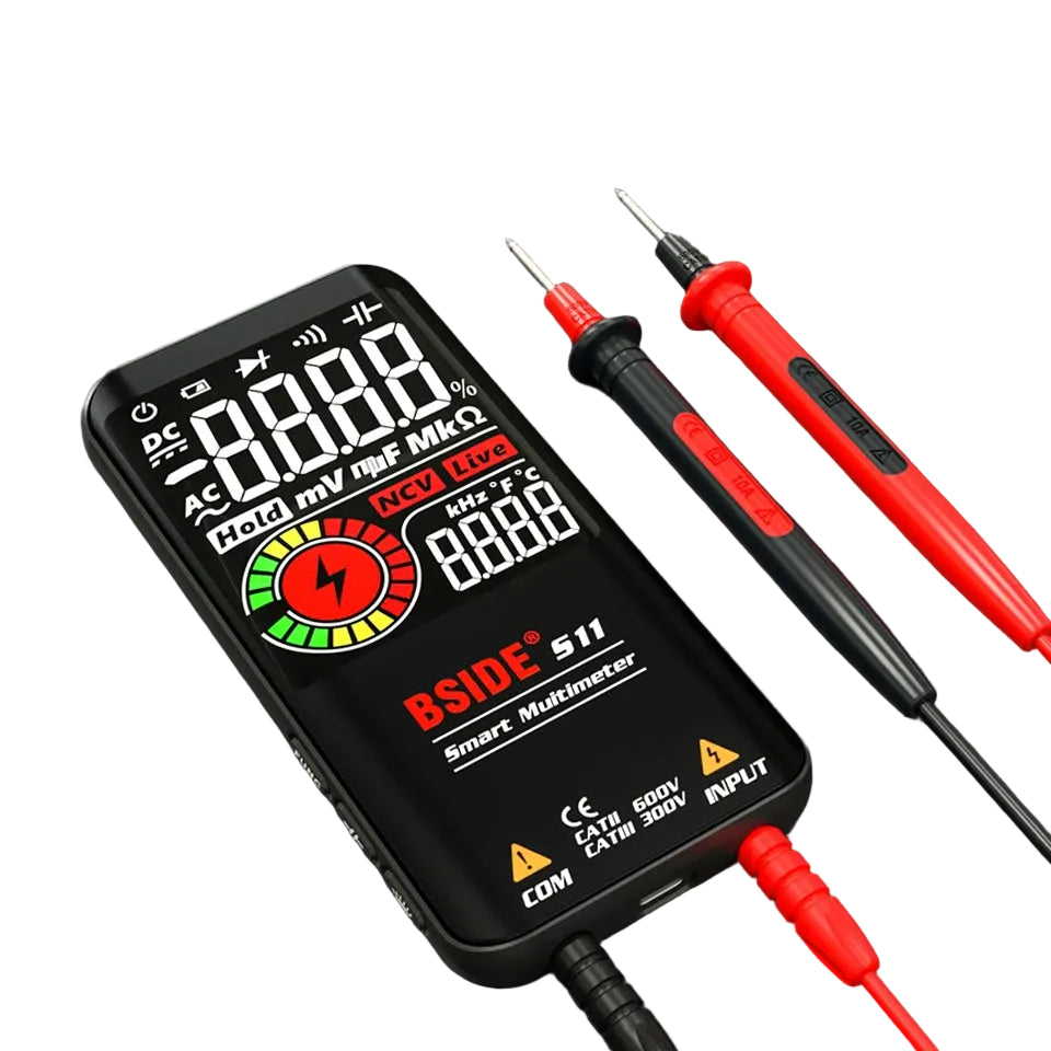 Digital Multimeter Smart Electrician Tester USB Charge T-RMS DC AC Voltage Capacitance Ohm Hz NCV Professional Multitester