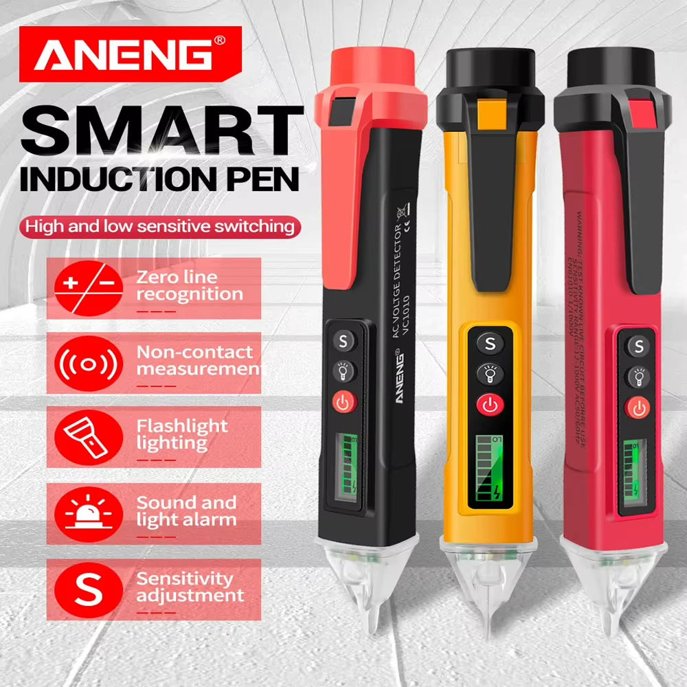 VC1010 Smart Induction Pen 12-1000V AC/DC Voltage Detectors Non-Contact Induction Find Breakpoint Detection Tester Tools