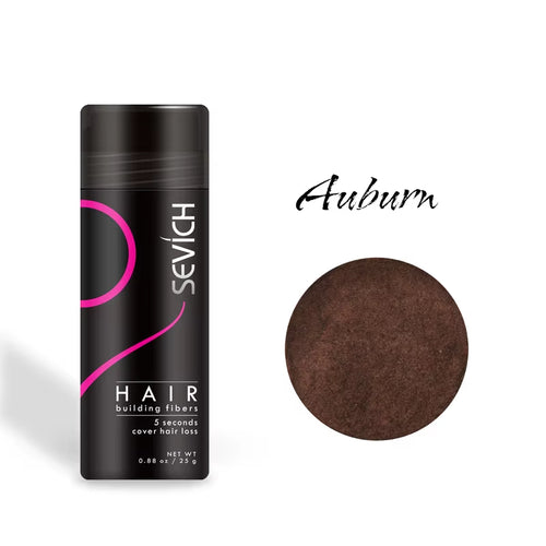 25G Hair Fiber Instant Hair Growth Keratin Hair Building Fibers Powder Applicator Comb Extension Hair in Second 10 Color