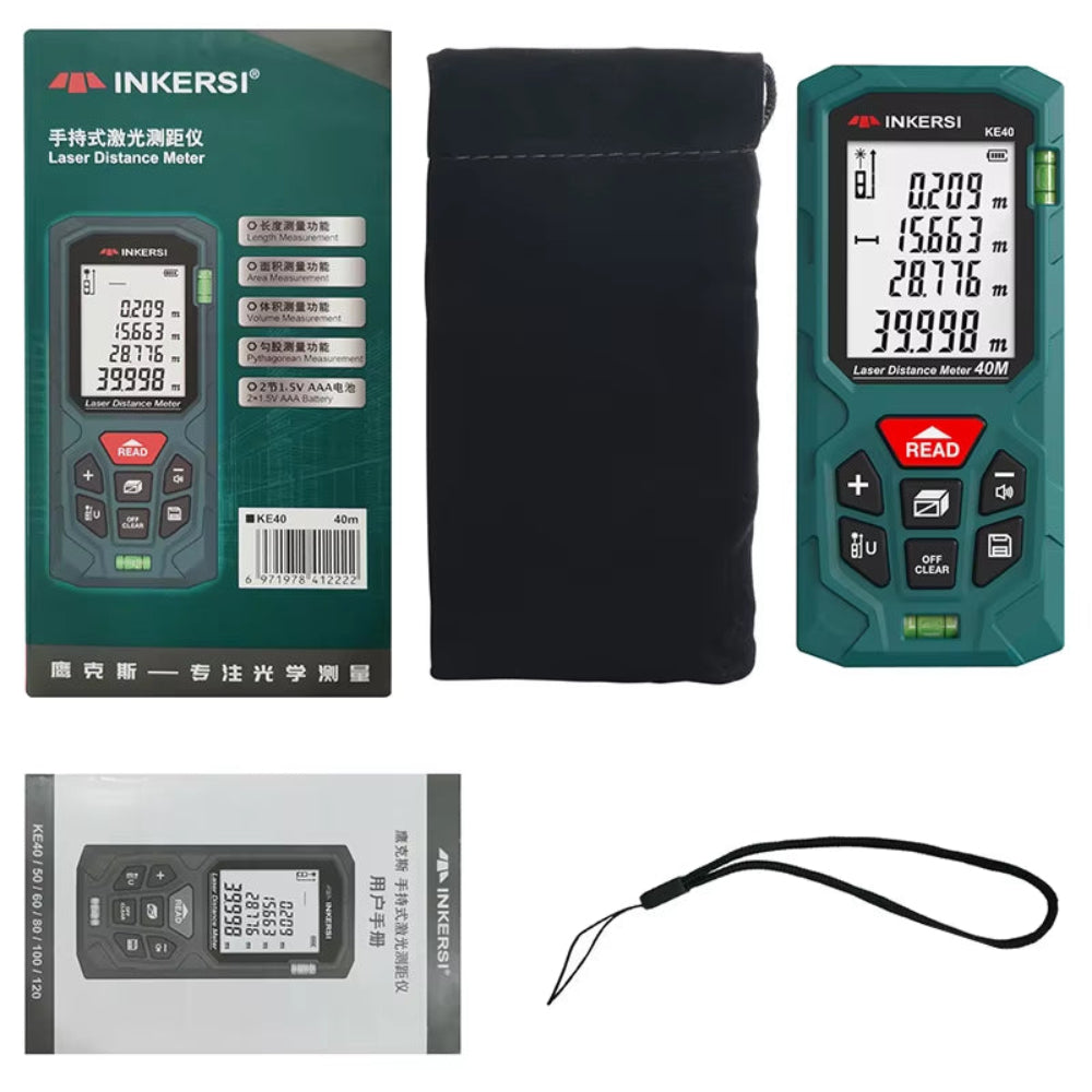 Laser Rangefinder Digital Tape Measure 40M/70M/120M High Precision Laser Distance Meter Digital Roulette Range Finder